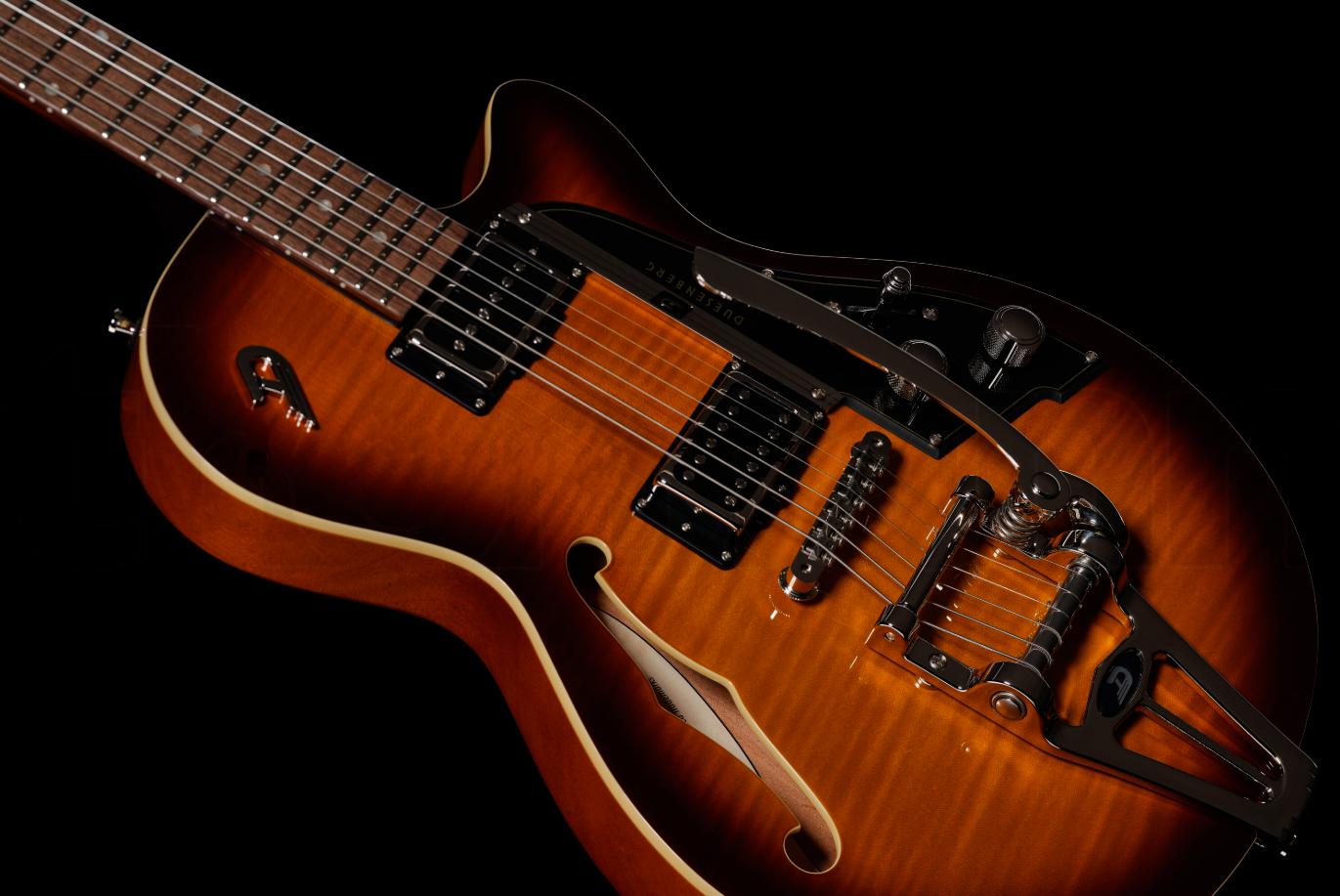 Duesenberg Starplayer Cbr Hs Trem Bigsby Rw - Tobacco Burst - Guitarra eléctrica semi caja - Variation 1