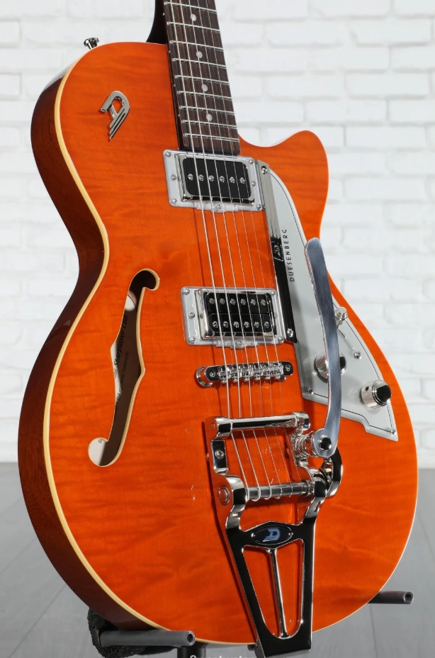 Duesenberg Starplayer Cbr Hs Trem Bigsby Rw - Transparent Vintage Orange - Guitarra eléctrica semi caja - Variation 1