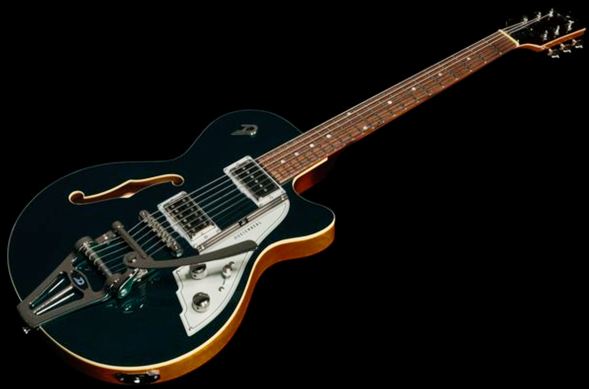 Duesenberg Starplayer Cbr Hs Trem Bigsby Rw - Catalina Green - Guitarra eléctrica semi caja - Variation 2