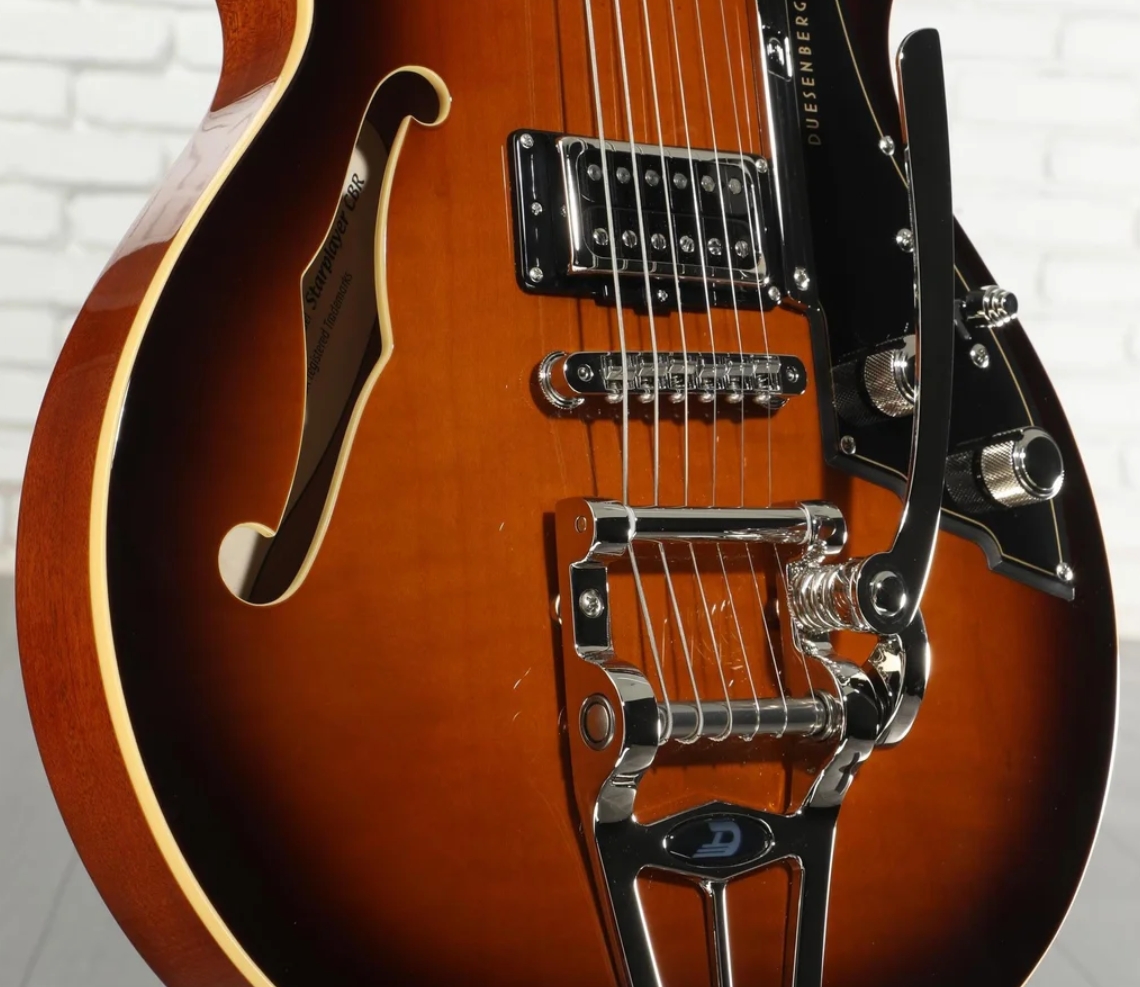 Duesenberg Starplayer Cbr Hs Trem Bigsby Rw - Tobacco Burst - Guitarra eléctrica semi caja - Variation 3