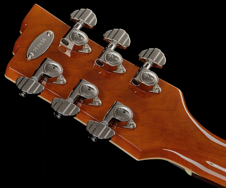 Duesenberg Starplayer Cbr Hs Trem Bigsby Rw - Transparent Black Burst - Guitarra eléctrica semi caja - Variation 8