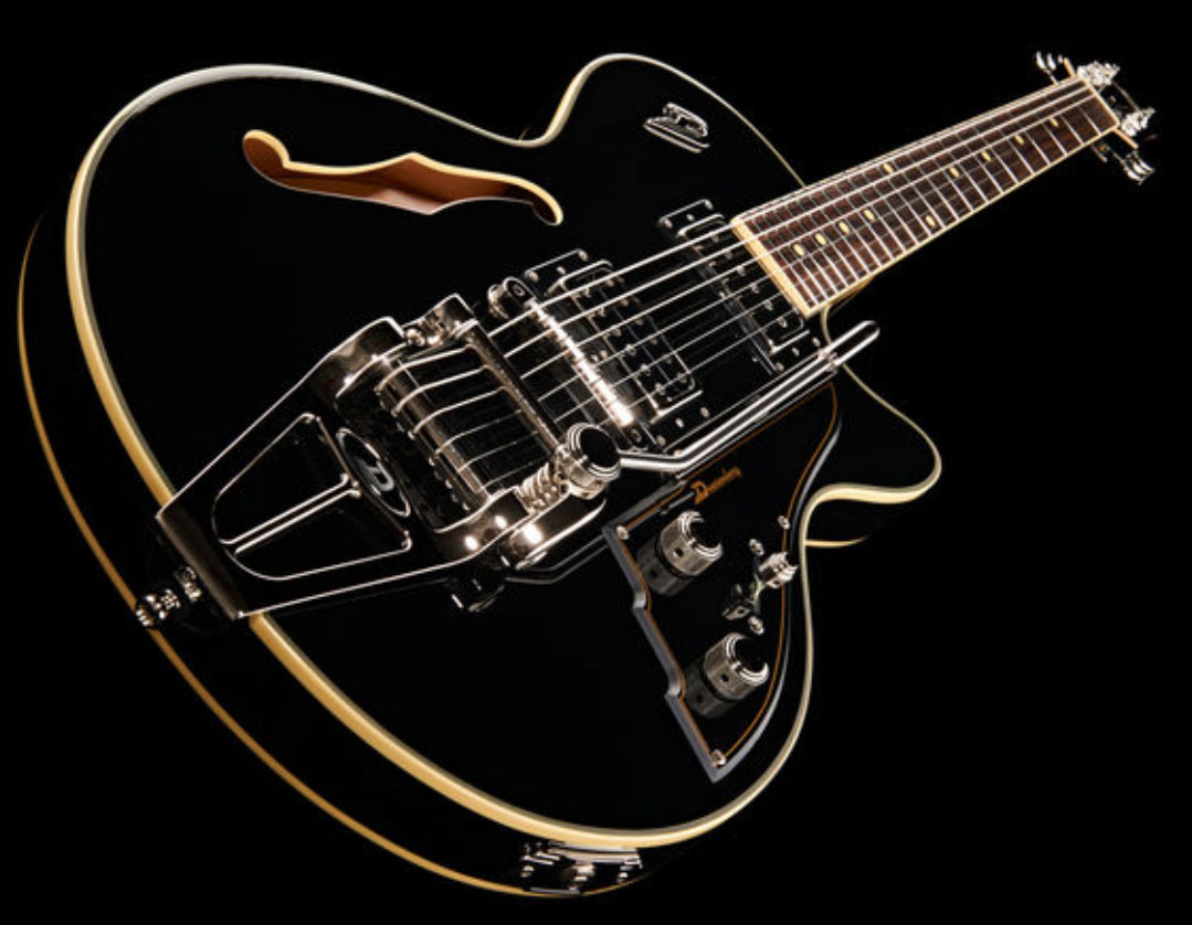 Duesenberg Starplayer Iii Hs Trem Rw - Black - Guitarra eléctrica semi caja - Variation 1