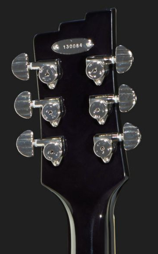 Duesenberg Starplayer Tv Hs Trem Rw - Black Sparkle - Guitarra eléctrica semi caja - Variation 4