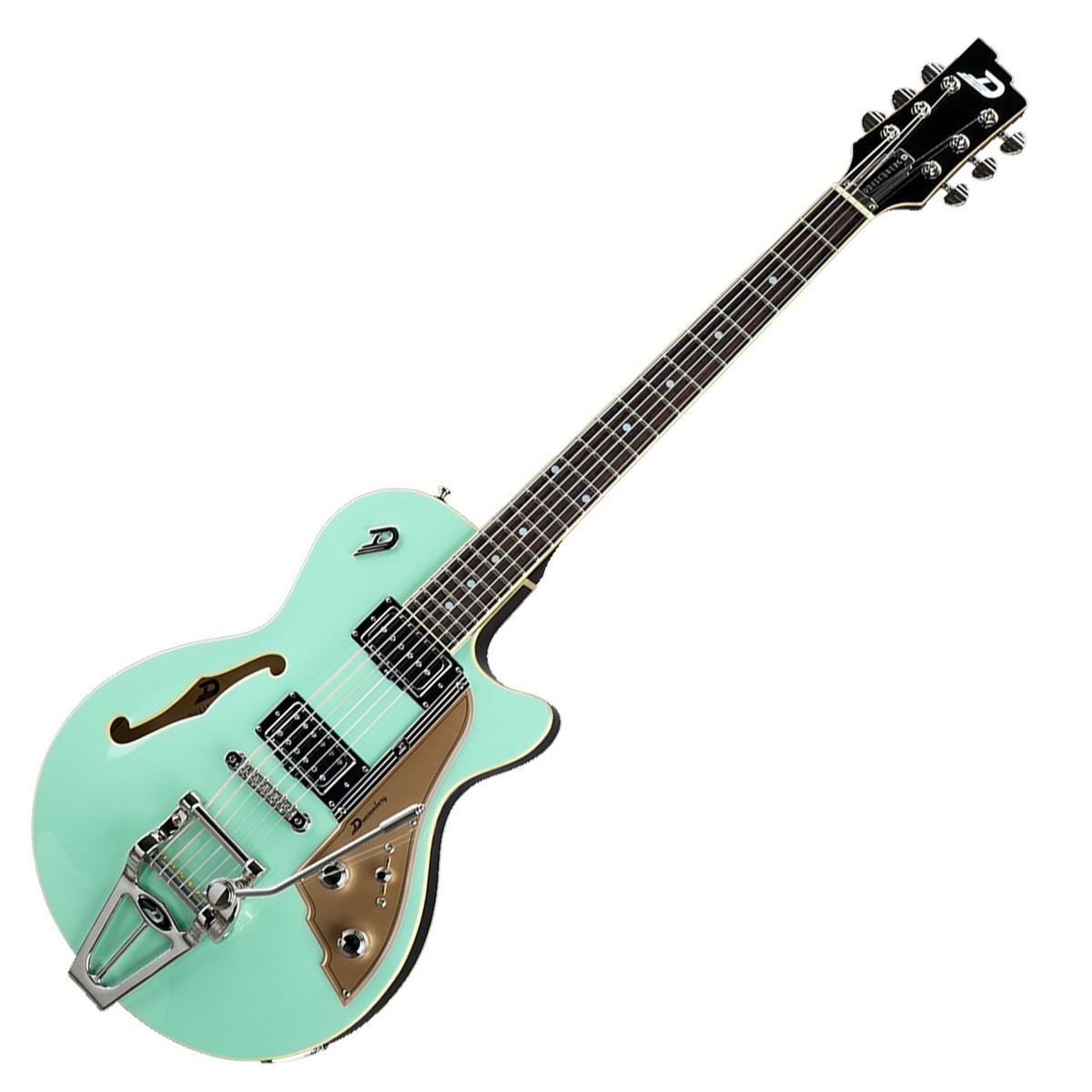 Duesenberg Starplayer Tv Hs Trem Rw - Surf Green - Guitarra eléctrica semi caja - Variation 1