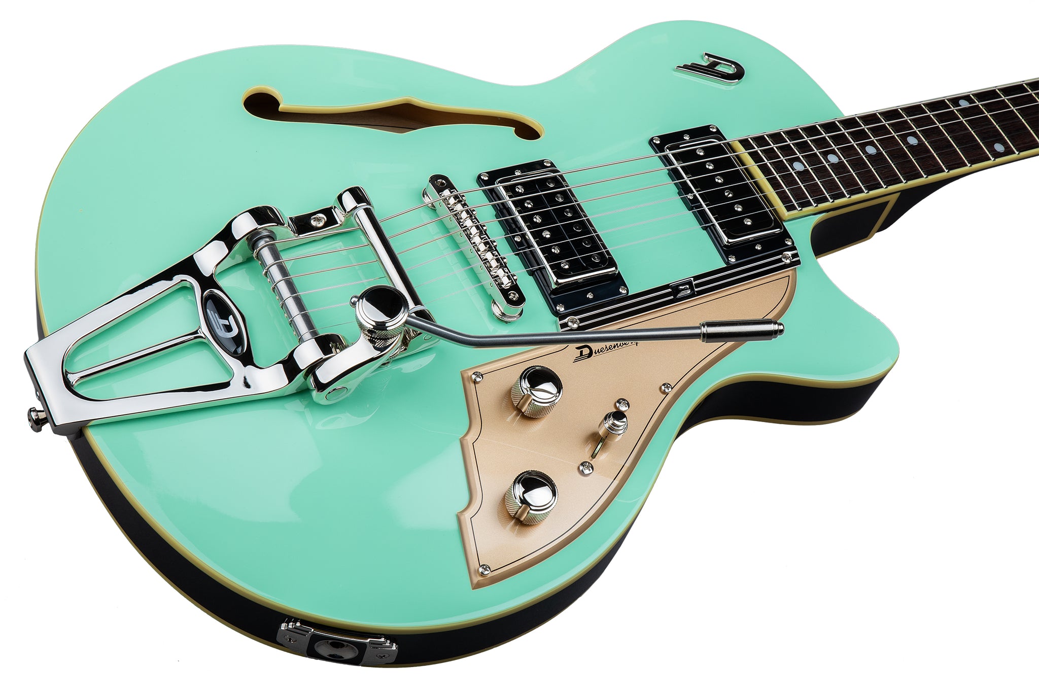 Duesenberg Starplayer Tv Hs Trem Rw - Surf Green - Guitarra eléctrica semi caja - Variation 2