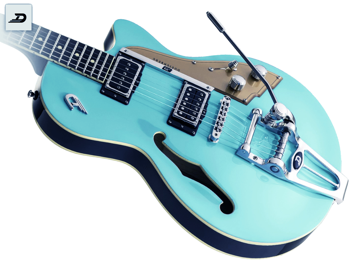 Duesenberg Starplayer Tv Hs Trem Rw - Narvik Blue - Guitarra eléctrica semi caja - Variation 1