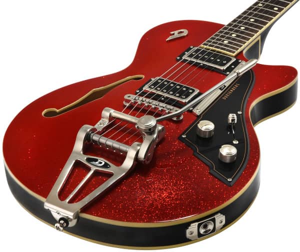 Duesenberg Starplayer Tv Hs Trem Rw - Red Sparkle - Guitarra eléctrica semi caja - Variation 1