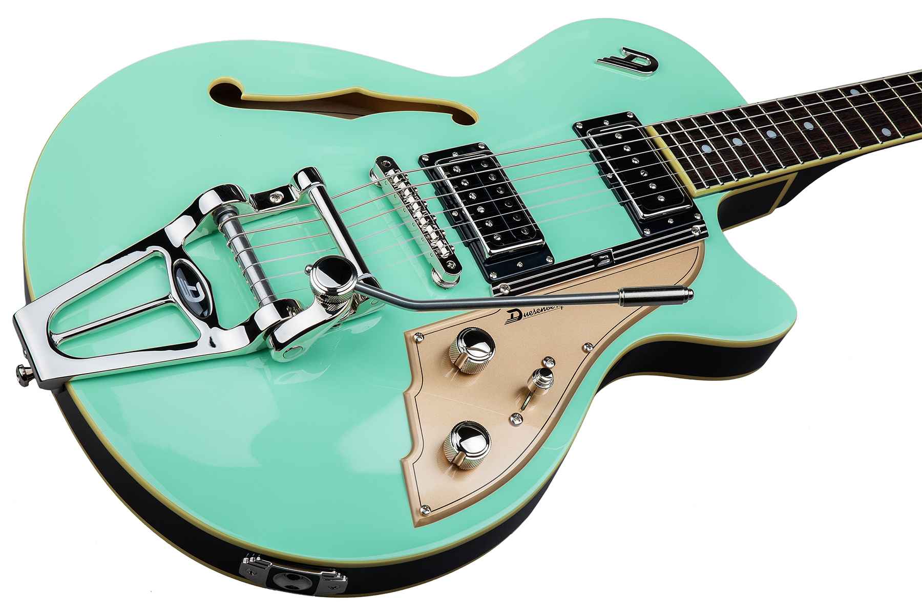 Duesenberg Starplayer Tv Hs Trem Rw - Surf Green - Guitarra eléctrica semi caja - Variation 4