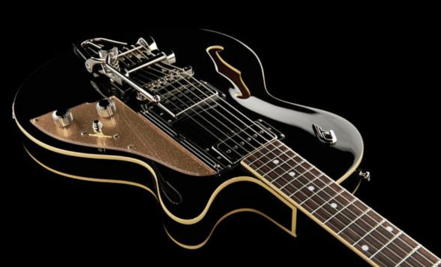 Duesenberg Starplayer Tv Hs Trem Rw - Black - Guitarra eléctrica semi caja - Variation 3