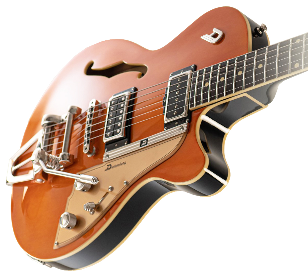 Duesenberg Starplayer Tv Hs Trem Rw - Vintage Orange - Guitarra eléctrica semi caja - Variation 1