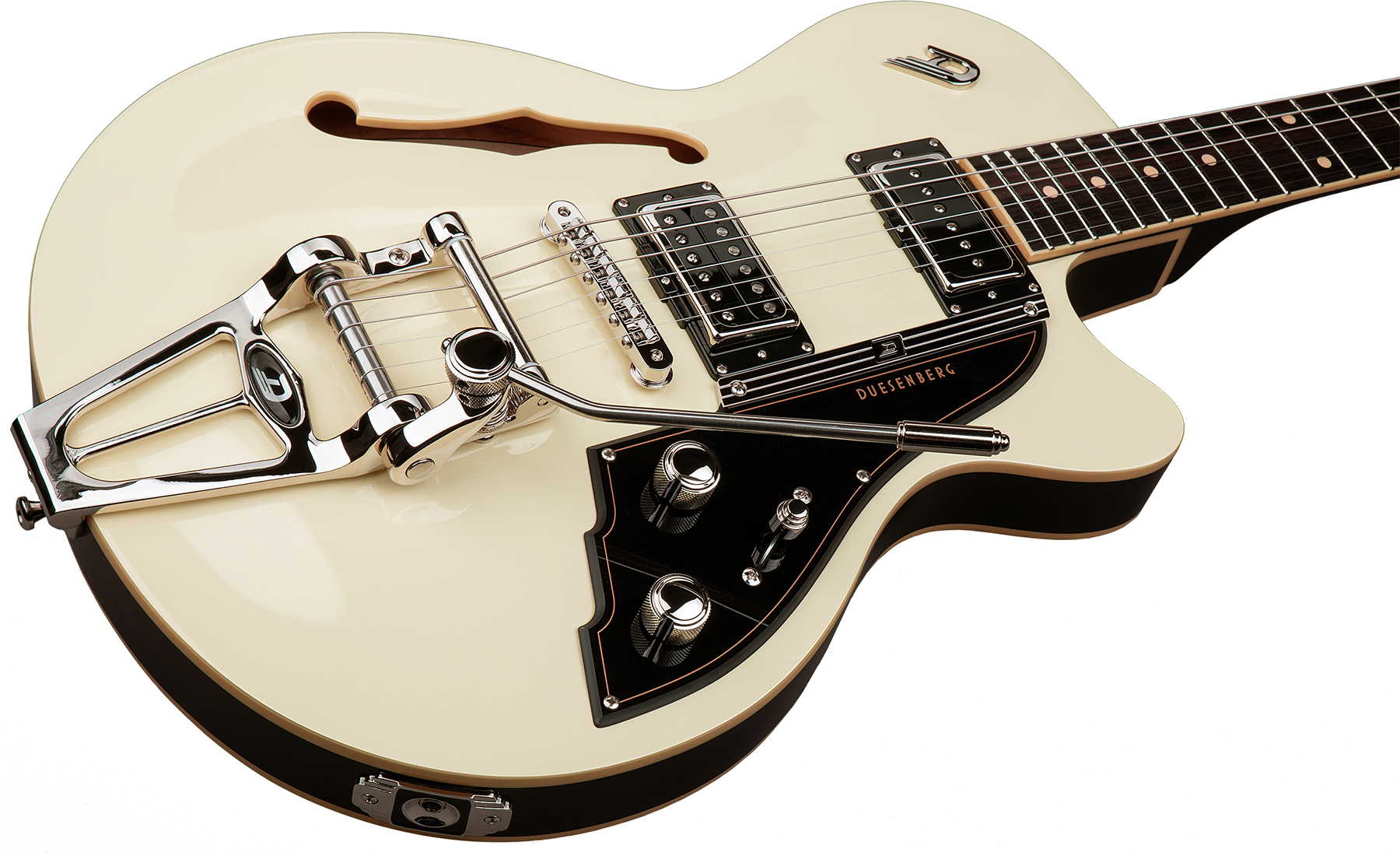 Duesenberg Starplayer Tv Hs Trem Rw - Vintage White - Guitarra eléctrica semi caja - Variation 1