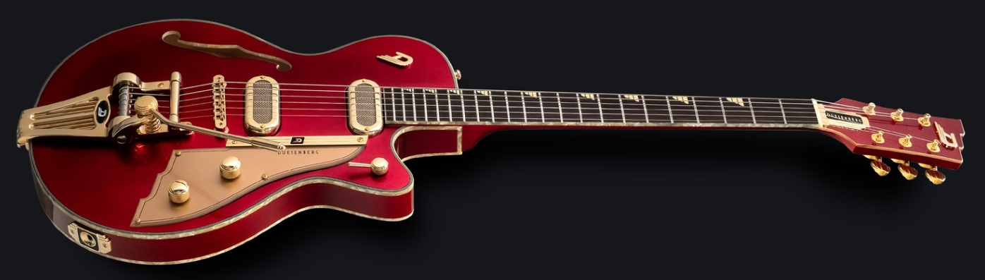 Duesenberg Starplayer Tv Phonic Hs Trem Rw - Balboa Pearl Red - Guitarra eléctrica semi caja - Variation 3