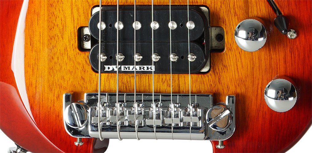 Dv Mark Dv Little Guitar G1 Hh Ht Rw - Cherry Red Sunburst - Guitarra eléctrica de viaje - Variation 2