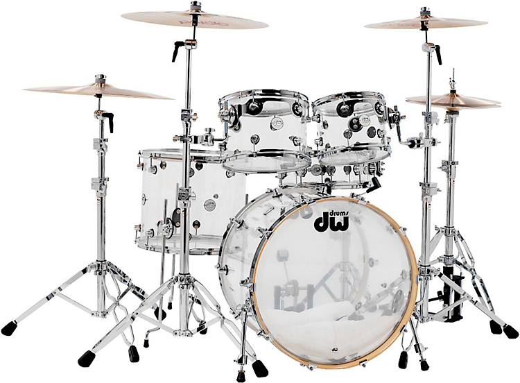 Dw Design Series Kit 5 FÛts Fusion 22'' Acrylic - 5 Futs - Acrylic - Batería acústica fusion - Main picture