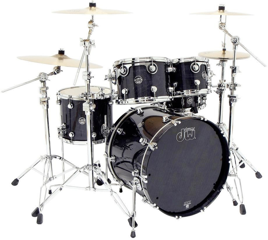 Dw Performance Set Standard - 4 FÛts - Ebony Stain - Batería acústica fusion - Main picture