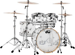 Batería acústica fusion Dw DESIGN SERIES Kit 5 fûts Fusion 22'' ACRYLIC - 5 piezas - Acrylic