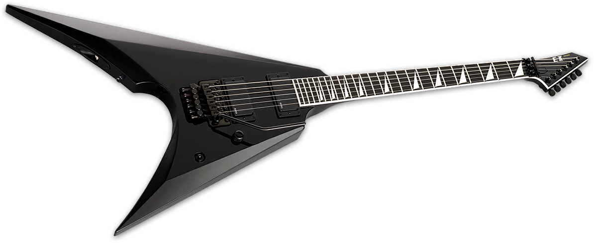 Esp E-ii Arrow Japon Hh Fr Eb - Black - Guitarra electrica metalica - Variation 1