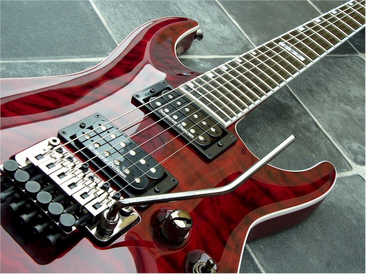 Esp E-ii Horizon Fr Hh Seymour Duncan Fr Eb - See Thru Black Cherry - Guitarra eléctrica con forma de str. - Variation 2