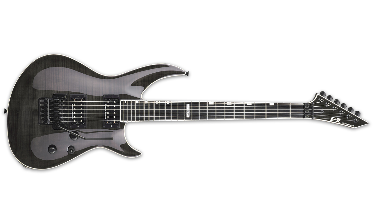 Esp E-ii Horizon Iii Fm Fr Stblk Hh Seymour Duncan Fr Eb - See Thru Black - Guitarra eléctrica con forma de str. - Variation 1