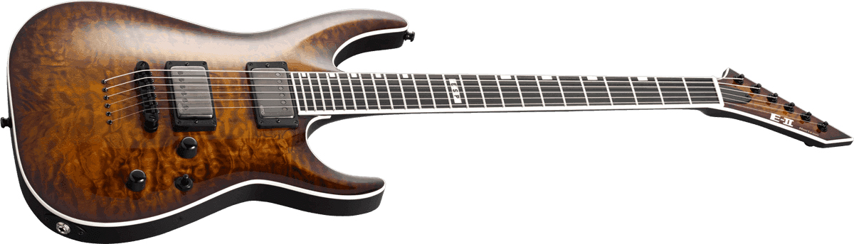 Esp E-ii Horizon Nt-ii Jap 2h Emg Ht Eb - Amber Cherry Sunburst - Guitarra eléctrica con forma de str. - Variation 1