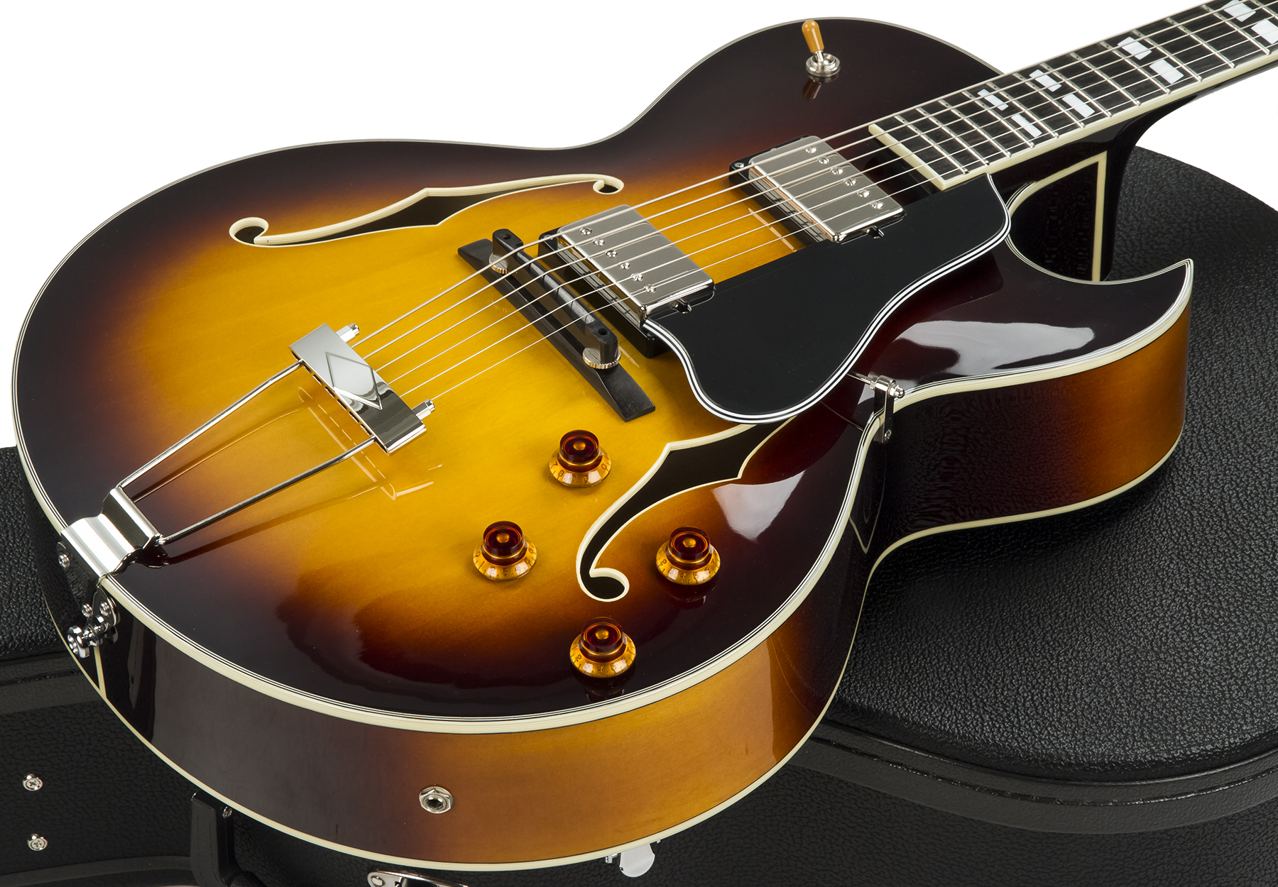 Eastman Ar372ce Lh Gaucher Archtop Laminate Tout Erable Rw +etui - Sunburst - Guitarra electrica para zurdos - Variation 1