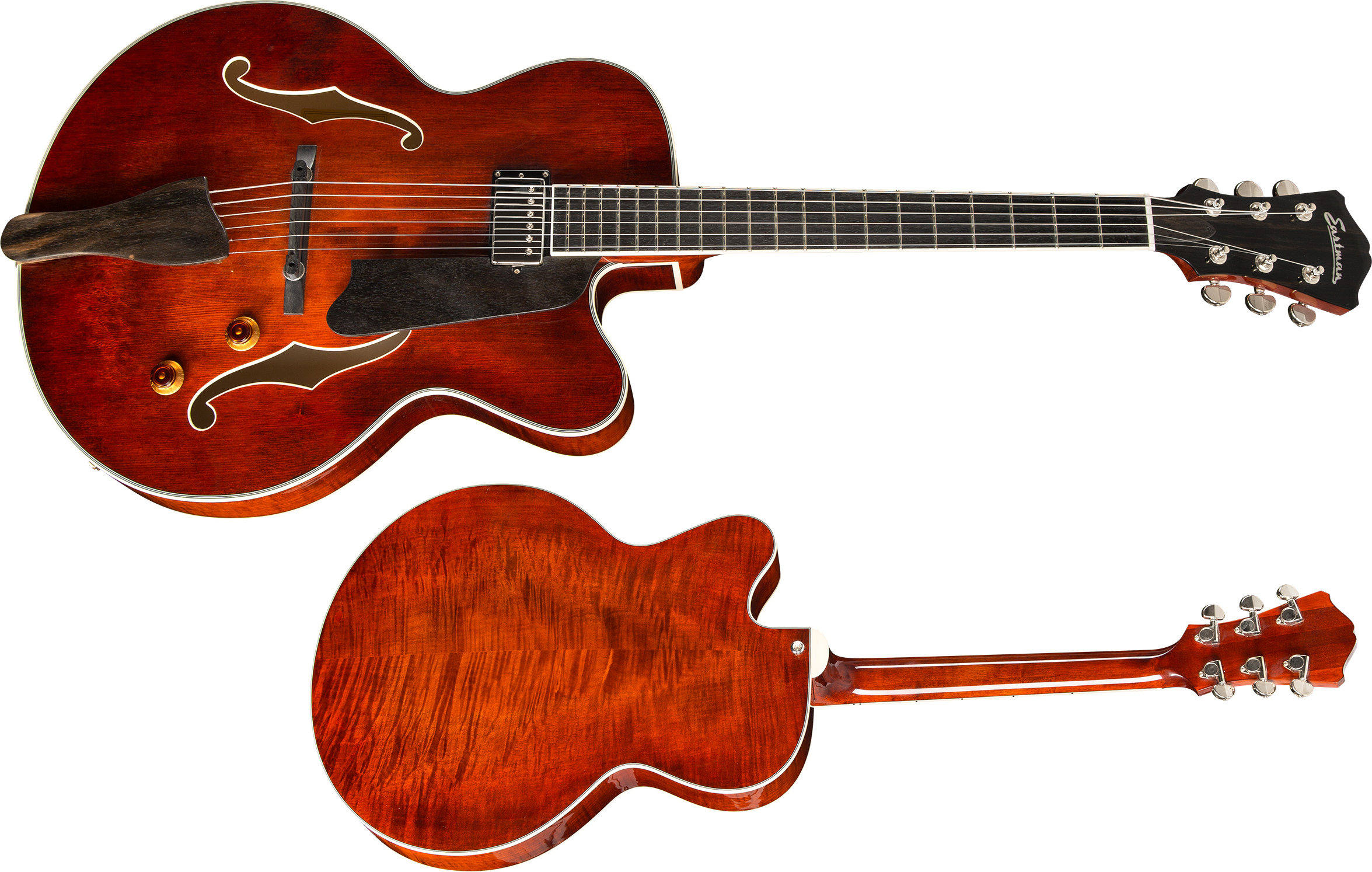 Eastman Ar503ce Lh Gaucher Archtop Solid Top H Ht Eb - Classic - Guitarra elécrica Jazz cuerpo acústico - Variation 1