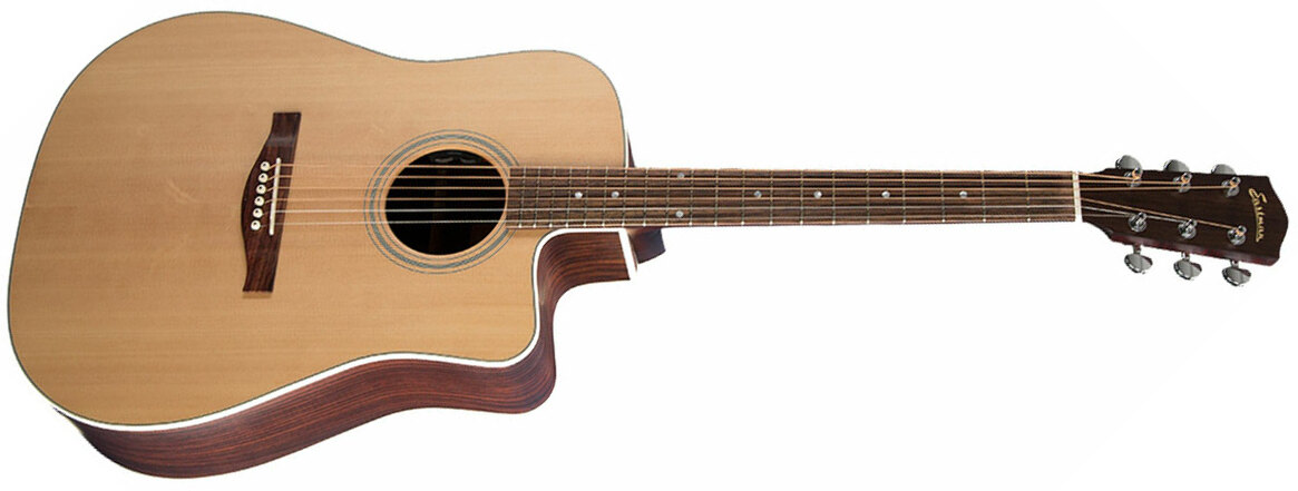 Eastman Ac220ce Dreadnought Cw Epicea Palissandre Rw +housse - Natural - Guitarra electro acustica - Main picture