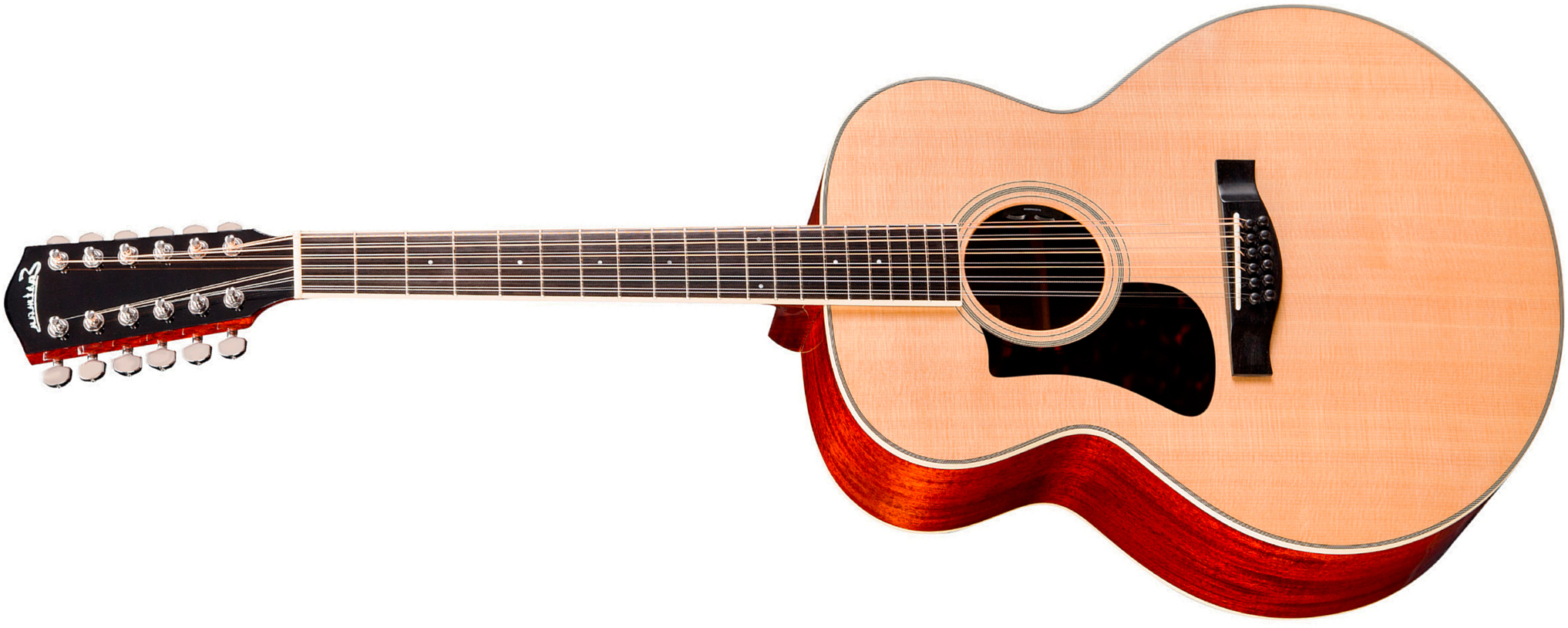 Eastman Ac330le-12 Jumbo 12c Lh Gaucher Epicea Acajou Eb - Truetone Gloss Natural - Guitarra folk - Main picture