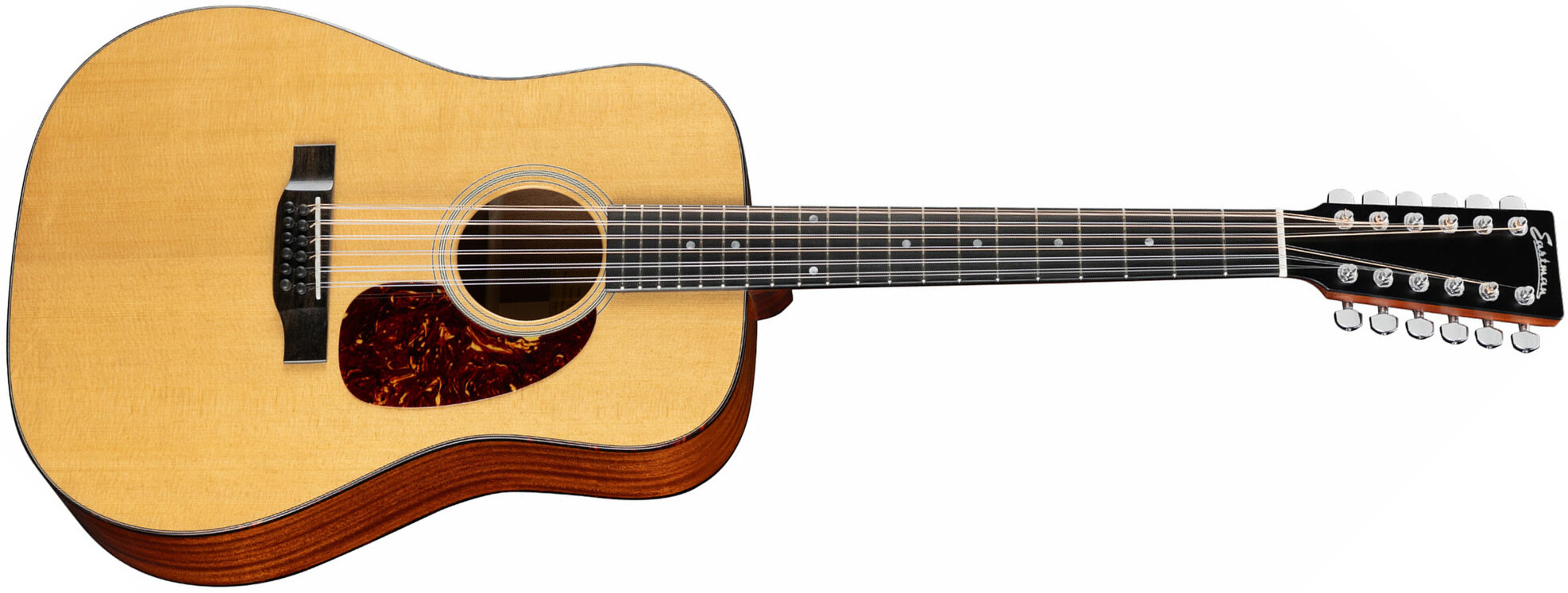 Eastman E1d-12 Deluxe Dreadnought 12c Epicea Sapele Eb - Truetone Gloss Natural - Guitarra electro acustica - Main picture