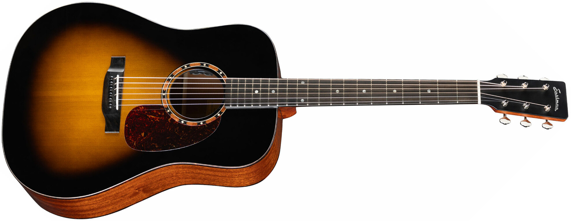 Eastman E2d Deluxe Dreadnought Cedre Sapele Eb - Truetone Gloss Sunburst - Guitarra acústica & electro - Main picture