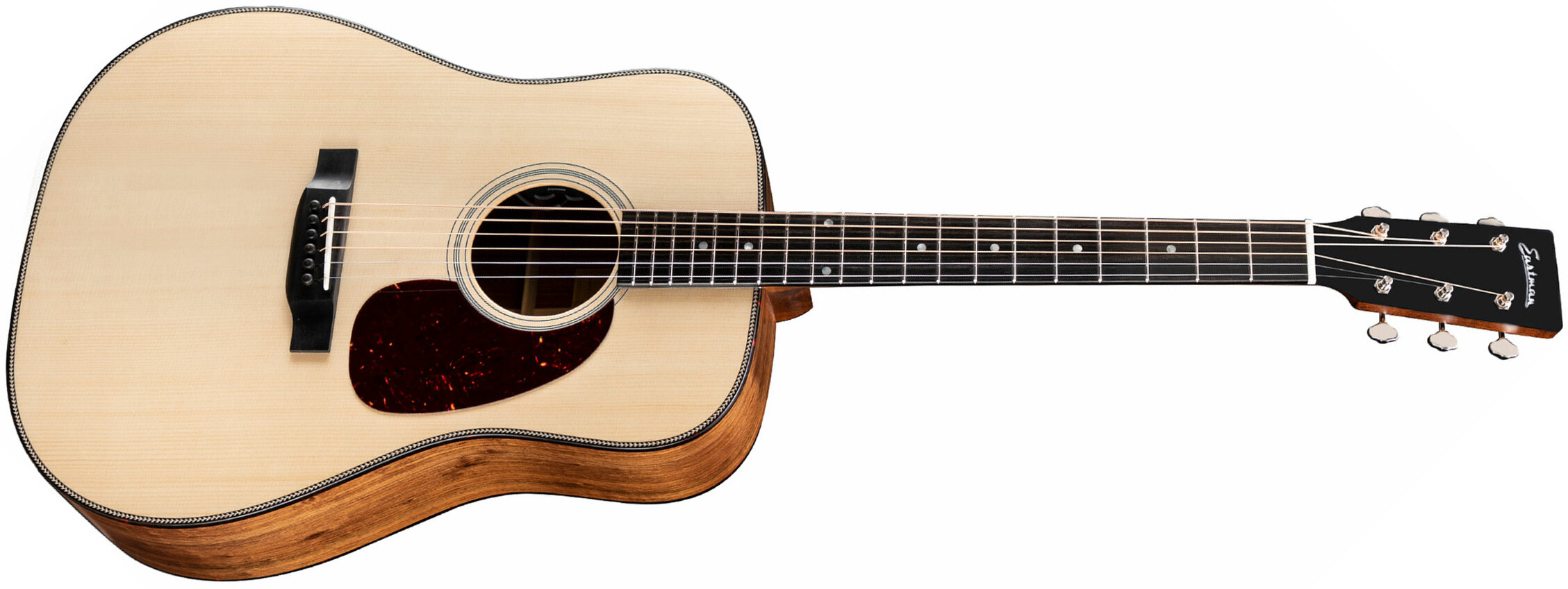 Eastman E3de Traditional Dreadnought Epicea Ovangkol Eb +housse - Natural - Guitarra electro acustica - Main picture