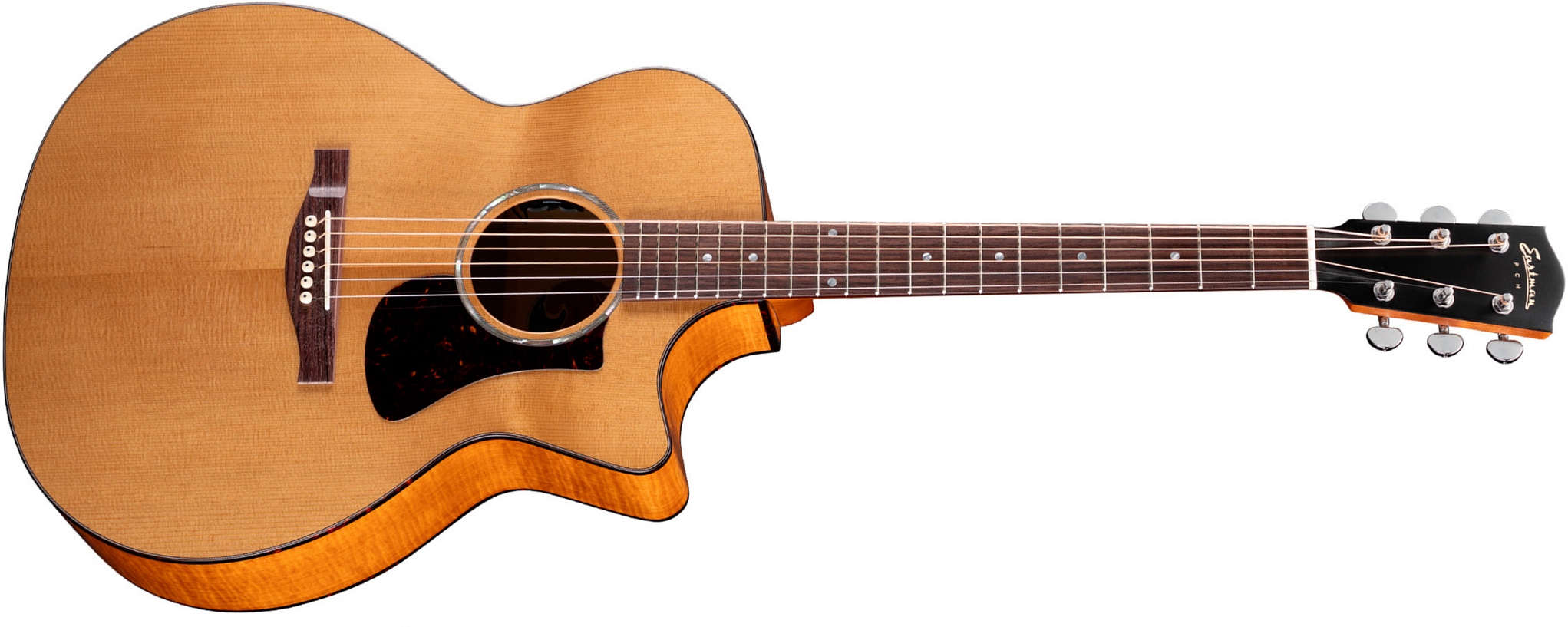 Eastman Pch3-gace Grand Auditorium Cw Epicea Erable Rw - Truetone Gloss Amberburst - Guitarra folk - Main picture