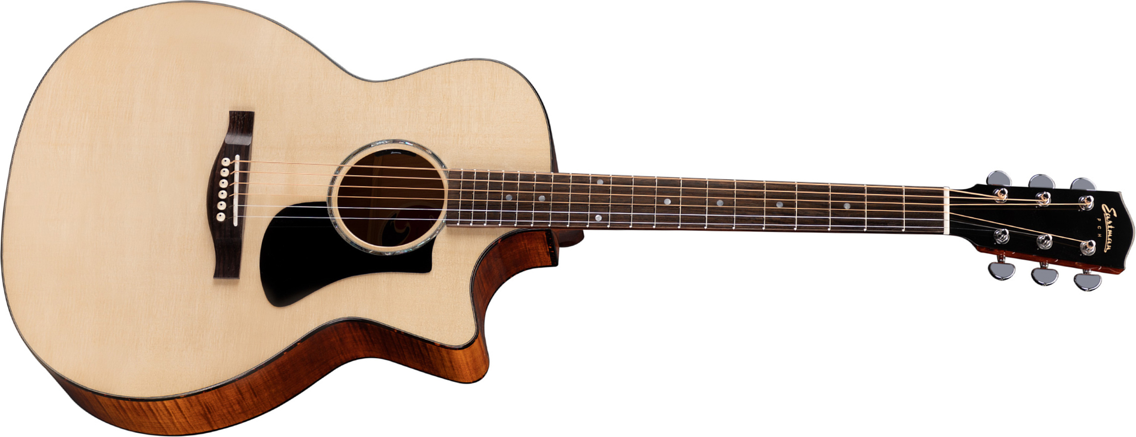 Eastman Pch3-gace Grand Auditorium Cw Epicea Erable Rw +housse - Natural - Guitarra electro acustica - Main picture