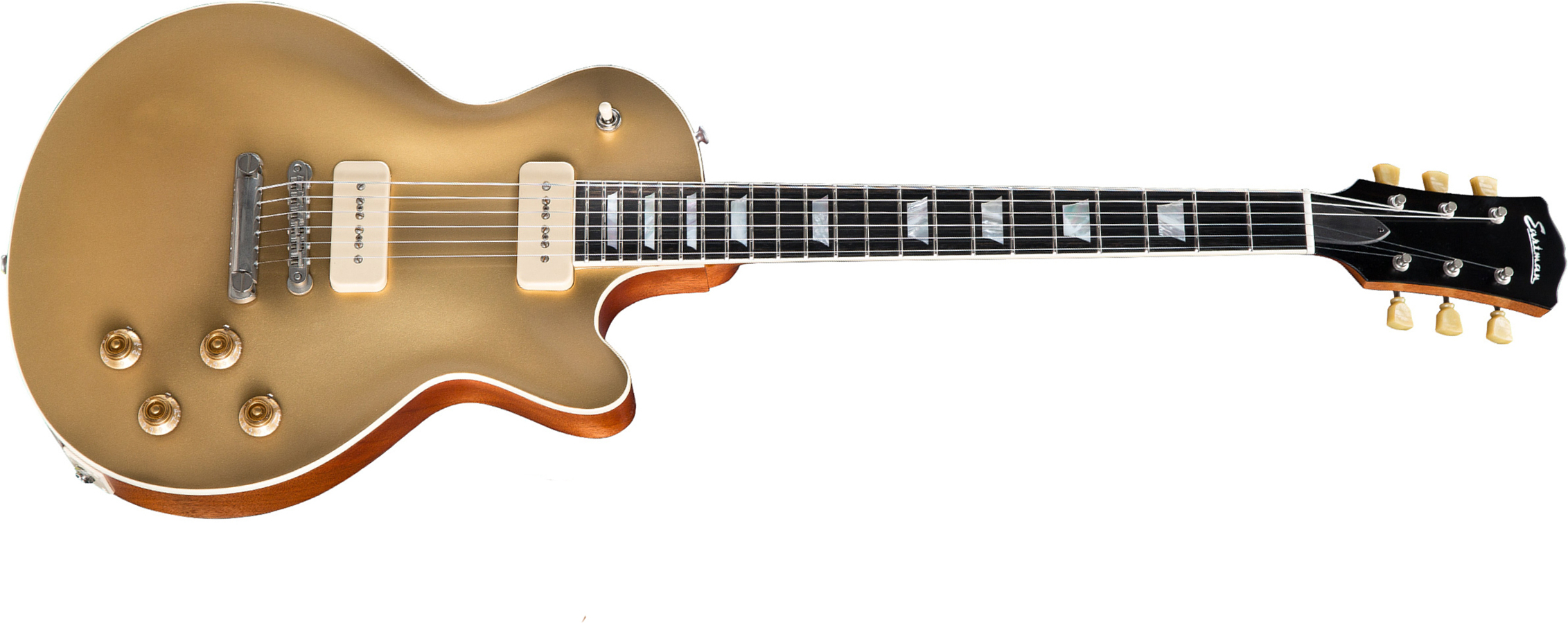 Eastman Sb 56/n-gd Vintage Nitro 29p0 Lollar Ht Eb - Gold Top - Guitarra eléctrica de corte único. - Main picture