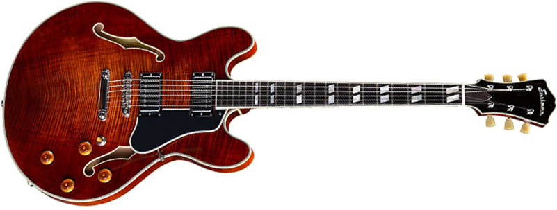 Eastman T486 Thinline Laminate Tout Erable Hh Seymour Duncan Ht Eb - Classic - Guitarra eléctrica semi caja - Main picture