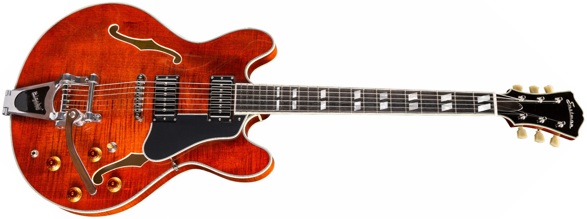 Eastman T486b Thinline Laminate Tout Erable Ss Seymour Duncan Bigsby Eb - Classic - Guitarra eléctrica semi caja - Main picture
