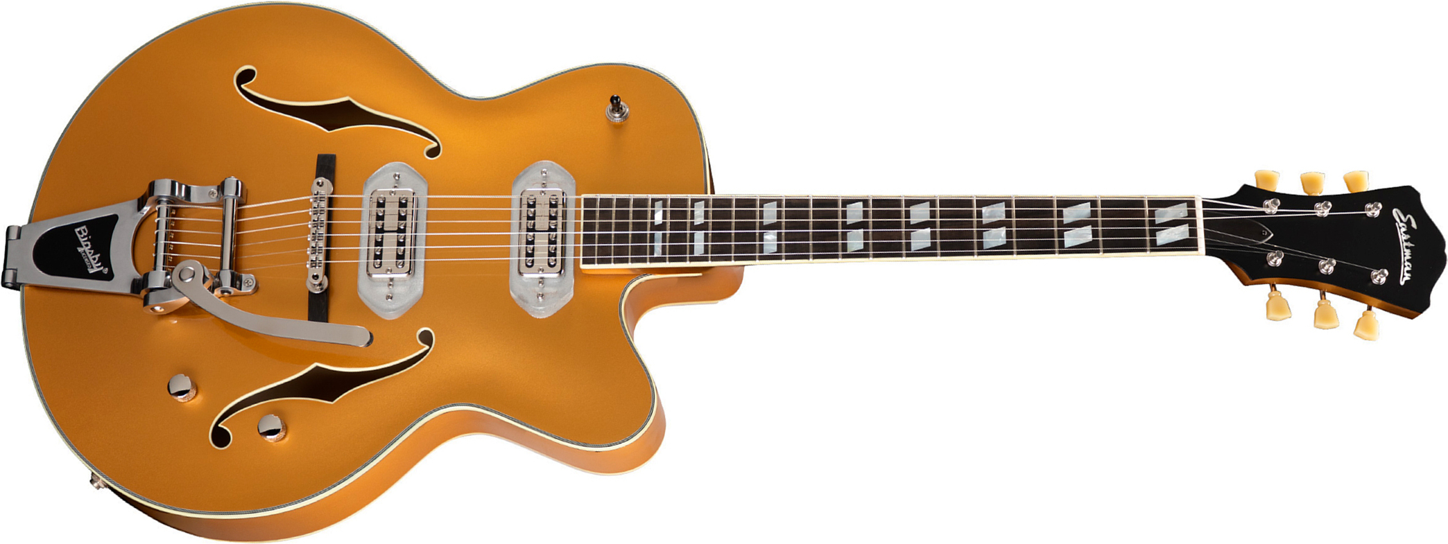 Eastman T58 Archtop 2h Trem Eb - Truetone Gloss Gold - Guitarra elécrica Jazz cuerpo acústico - Main picture