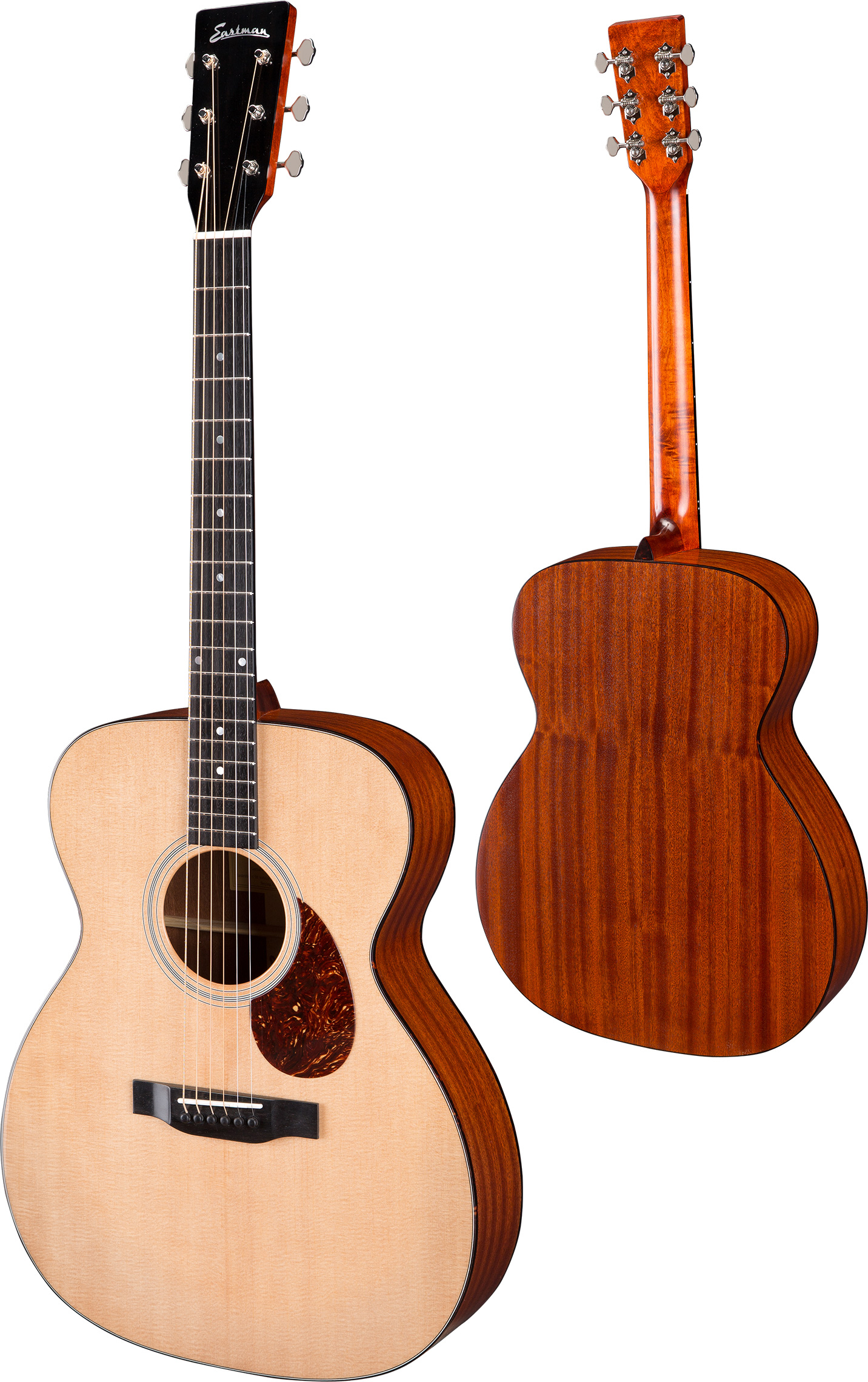 Eastman E1om Traditional Epicea Sapele Eb - Natural Satin - Guitarra acústica & electro - Variation 1