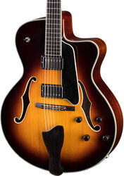 Guitarra elécrica jazz cuerpo acústico Eastman Archtop AR605CED - Truetone gloss sunburst