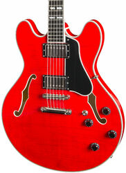 Guitarra eléctrica semi caja Eastman T486 Thinline Laminate - Red