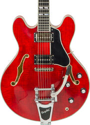 Guitarra eléctrica semi caja Eastman T486B Thinline Laminate - Red