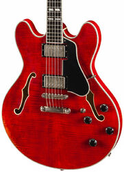 Guitarra eléctrica semi caja Eastman T59v Thinline Laminate - Red