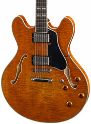 Guitarra eléctrica semi caja Eastman T59v Thinline Laminate - Amber