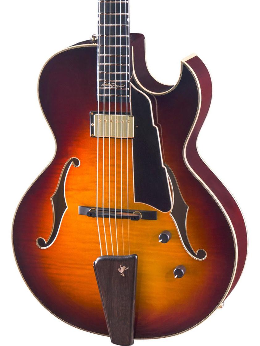 Guitarra elécrica jazz cuerpo acústico Eastman John Pisano 30th Anniversary AR480CE - Truetone gloss sunburst