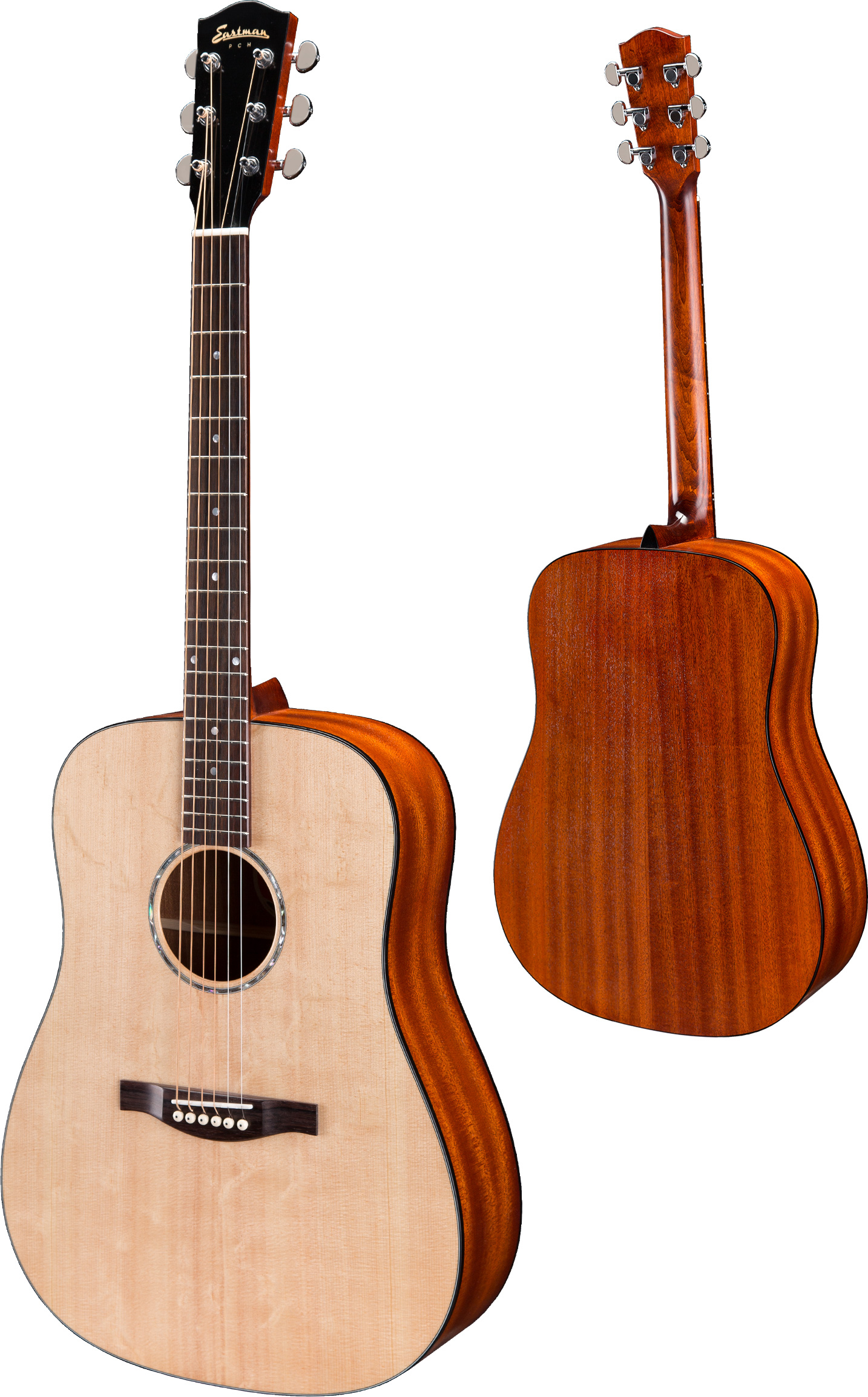 Eastman Pch1-d Dreadnought Epicea Sapele Rw +housse - Natural Satin - Guitarra acústica & electro - Variation 1