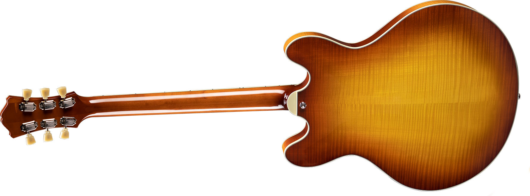 Eastman T486 Thinline Laminate Tout Erable Hh Seymour Duncan Ht Eb - Goldburst - Guitarra eléctrica semi caja - Variation 1