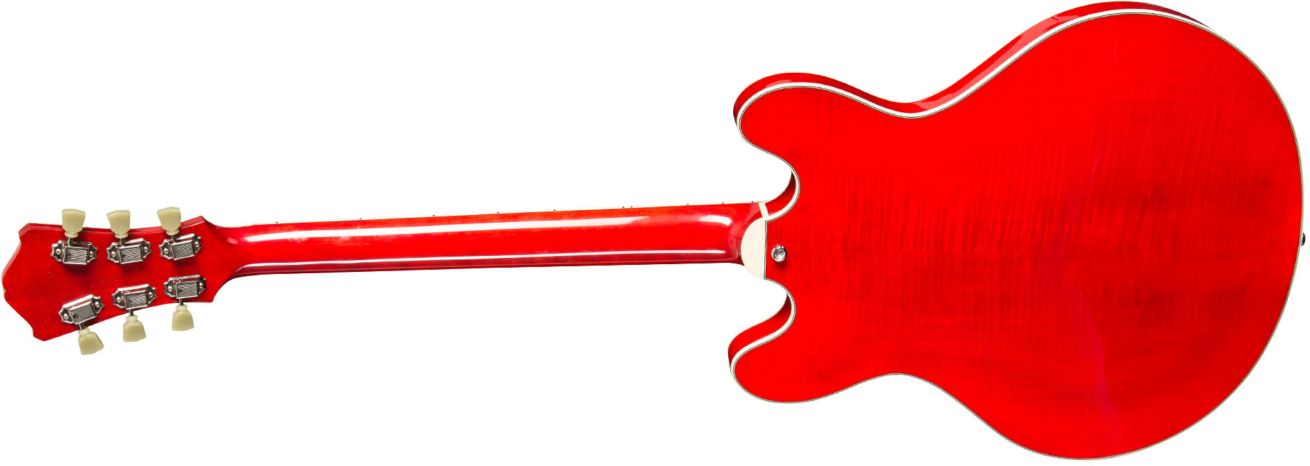 Eastman T486 Thinline Laminate Tout Erable Hh Seymour Duncan Ht Eb - Red - Guitarra eléctrica semi caja - Variation 1