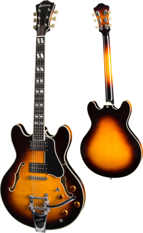 Eastman T486b Thinline Laminate Tout Erable 2p90 Seymour Duncan Bigsby Eb - Sunburst - Guitarra eléctrica semi caja - Variation 1