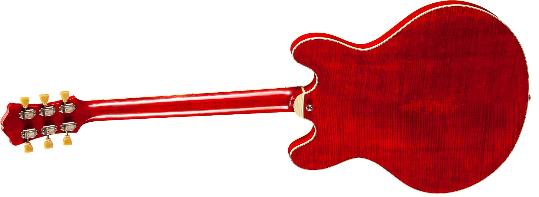 Eastman T59v Thinline Laminate Hh Lollar Ht Eb - Red - Guitarra eléctrica semi caja - Variation 1