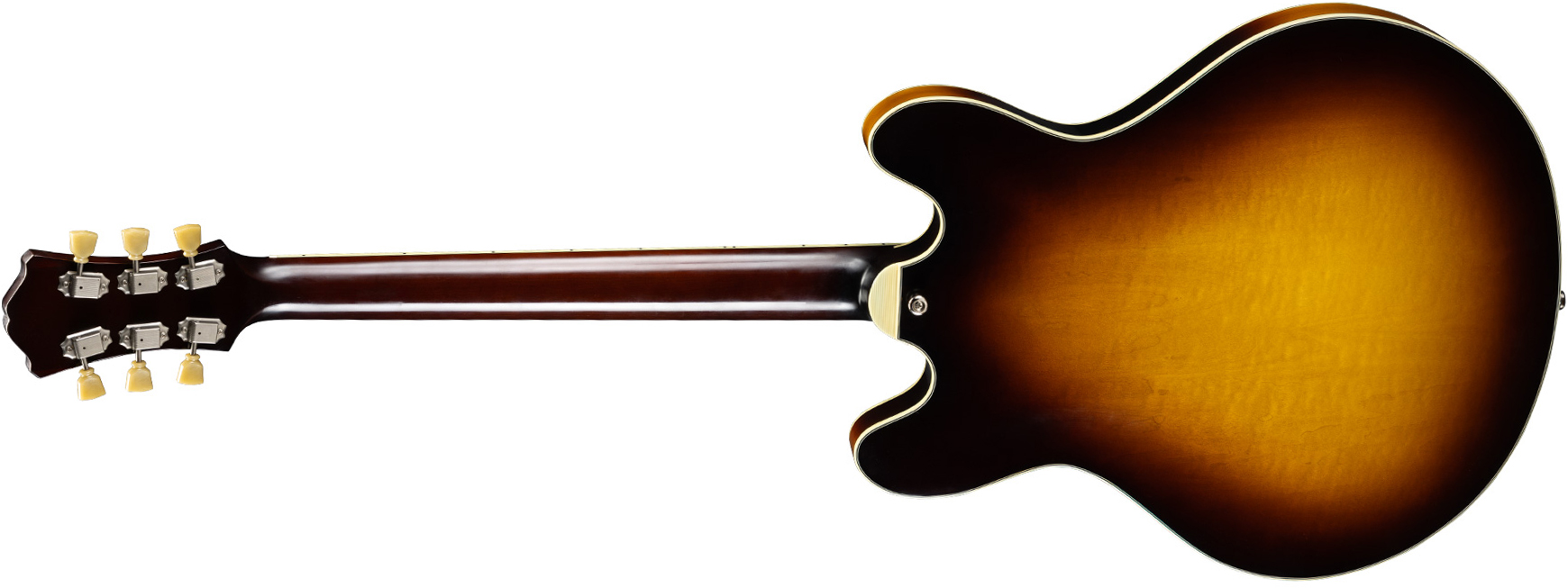 Eastman T60/tv Thinline 2s P90 Lollar Ht Eb - Truetone Gloss Sunburst - Guitarra eléctrica semi caja - Variation 1